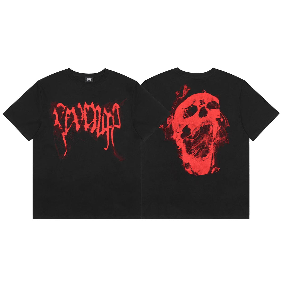 REVENGE Red Skull Graphic T-Shirt