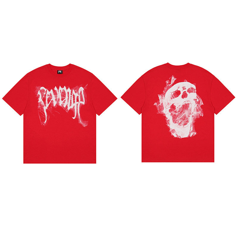 REVENGE Red Skull Graphic T-Shirt