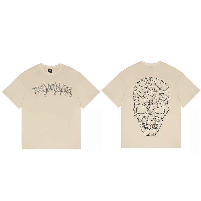REVENGE Cracked Skull Graphic T-Shirt