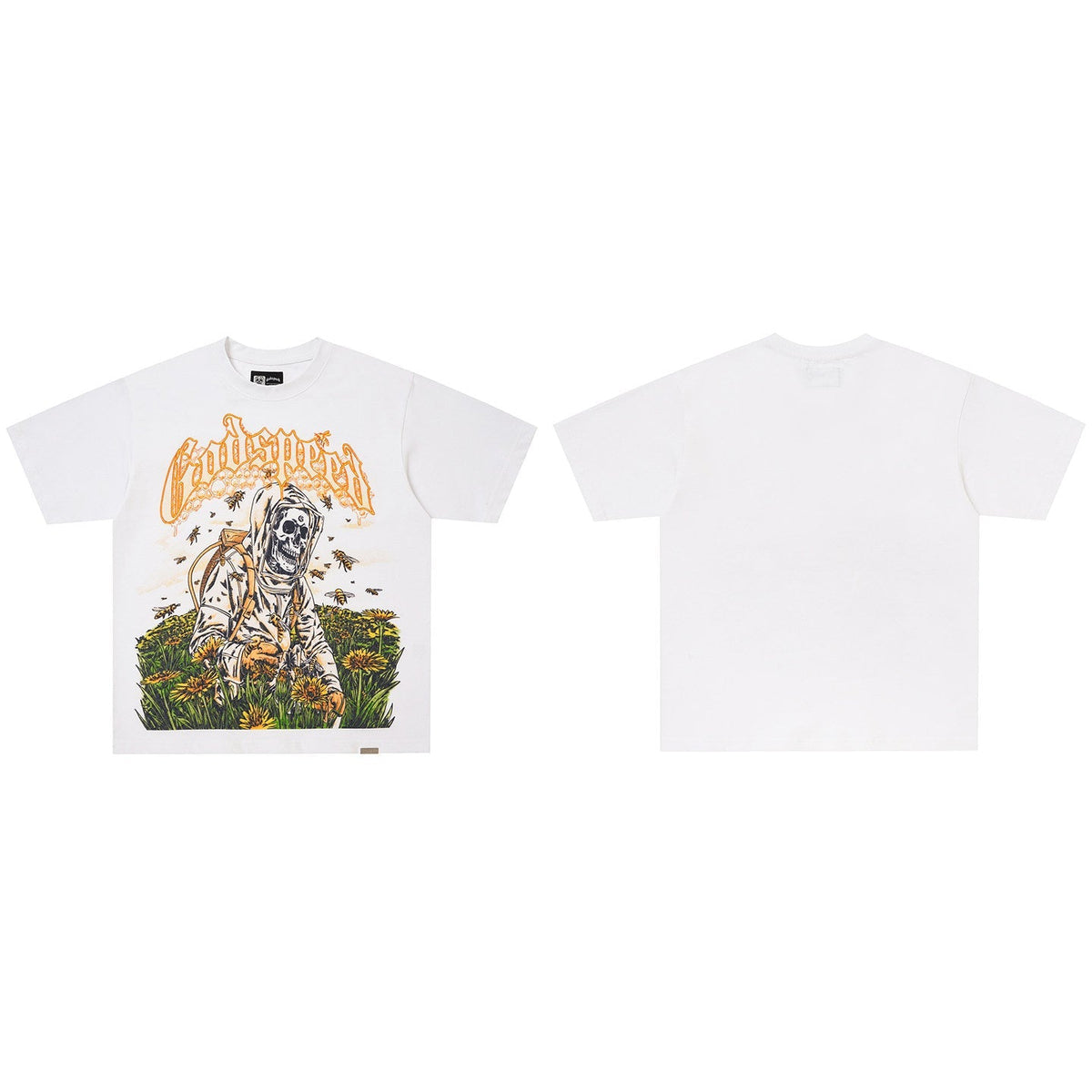 GodSpeed Washed Black Sunset Graphic Tee