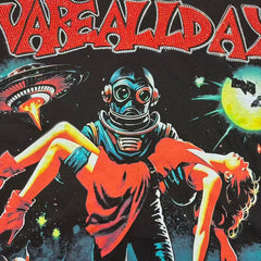 Vareallday Retro Sci‑Fi Alien Horror Graphic T‑Shirt