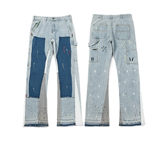 Gallery Dept. Painted Patchwork Flare Denim