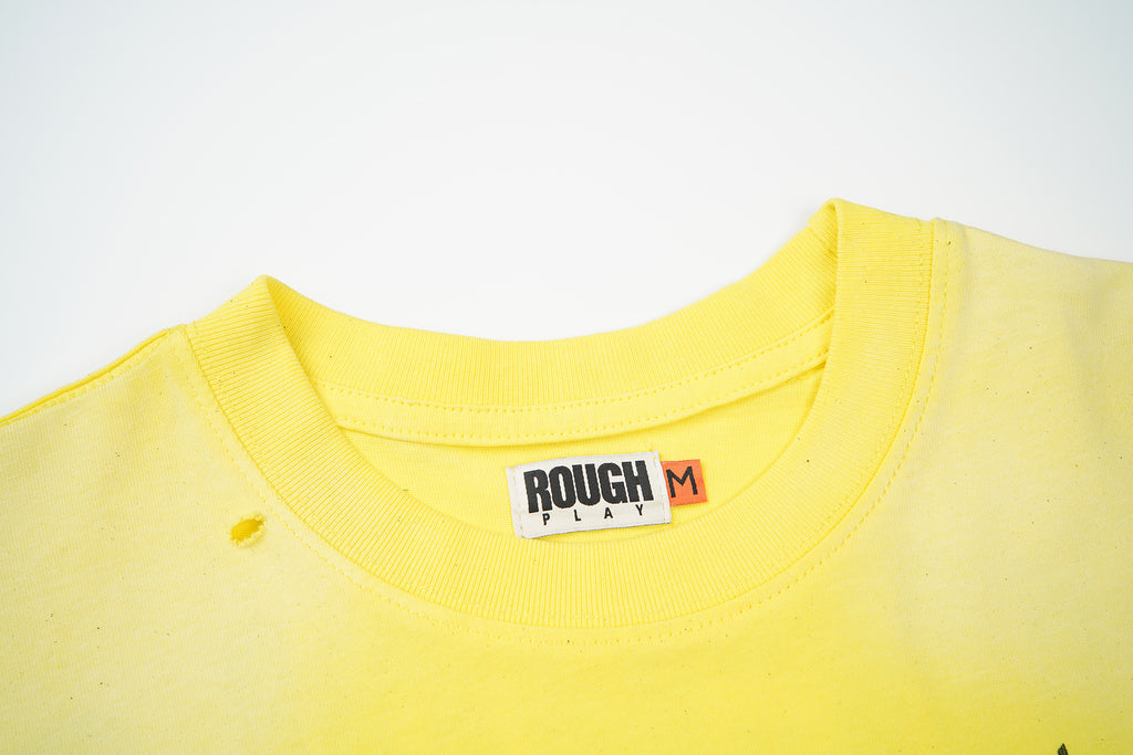 RoughPlay Skate Zombie Graphic Distressed Short‑Sleeve Tee Vintage Streetwear T‑Shirt