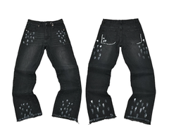 Gallery Dept. Black Painted Flare Denim