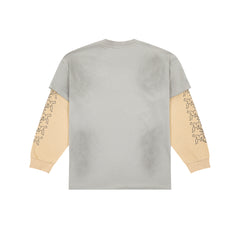 DUAA Hotline 1993 Retro Graphic Layered‑Look Long‑Sleeve Tee Vintage Streetwear T‑Shirt