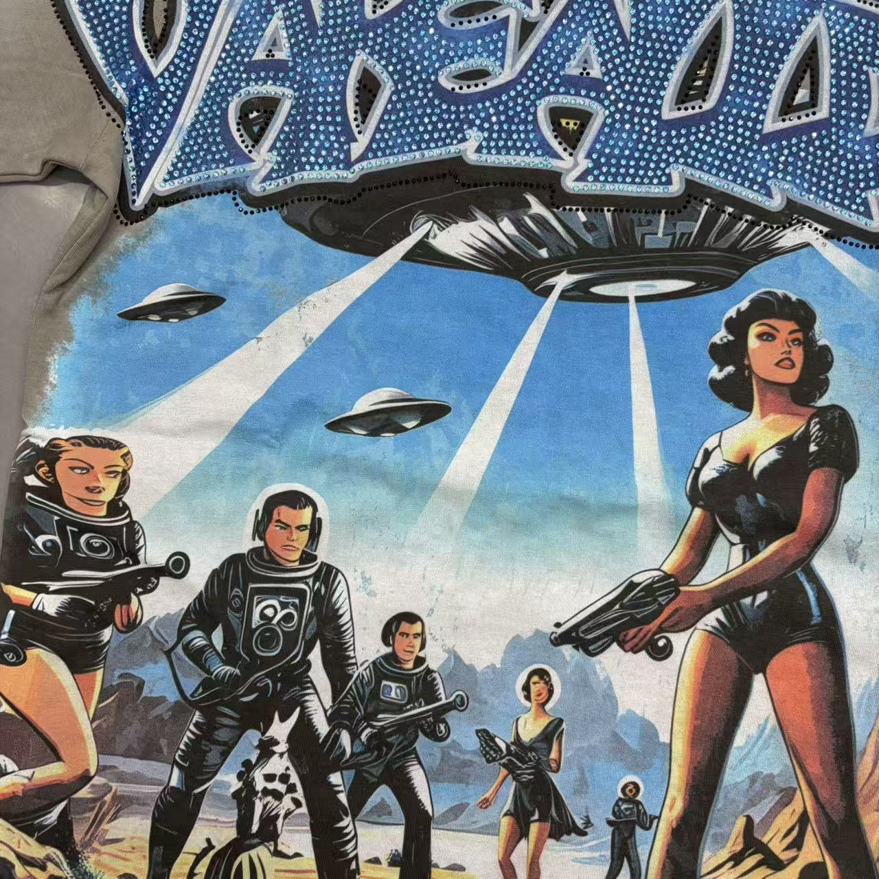 Vareallday Retro UFO Sci‑Fi Vintage T‑Shirt