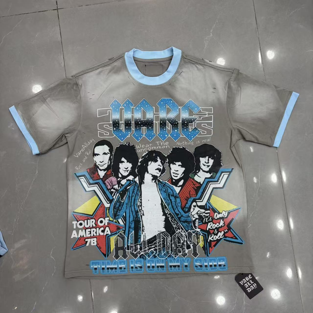 Vareallday Vintage Rock Band Tour Ringer T‑Shirt