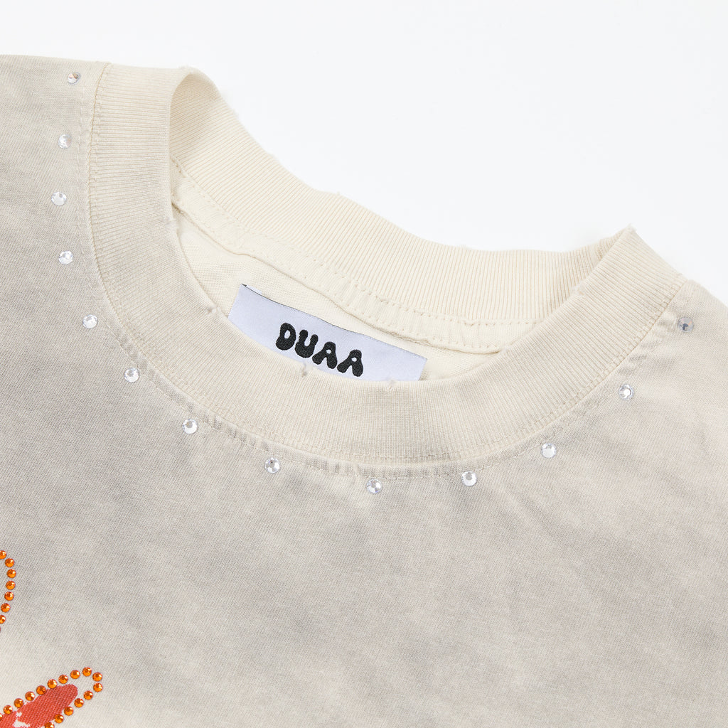 DUAA Worldwide Script Logo Vintage Washed T‑Shirt