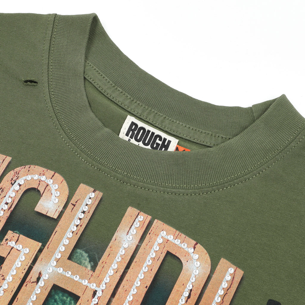RoughPlay Skull Graphic Distressed Tee