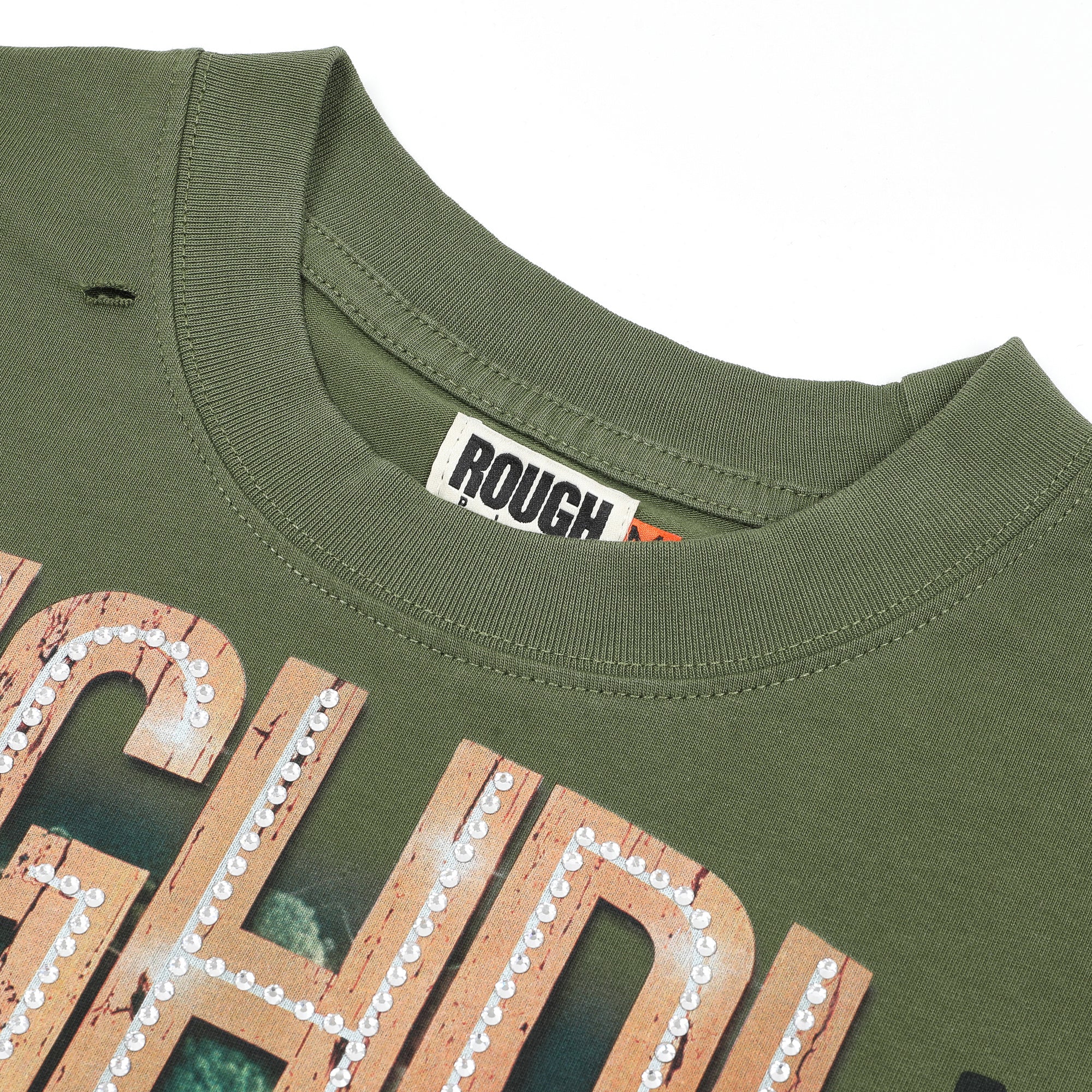 RoughPlay Skull Graphic Distressed Tee