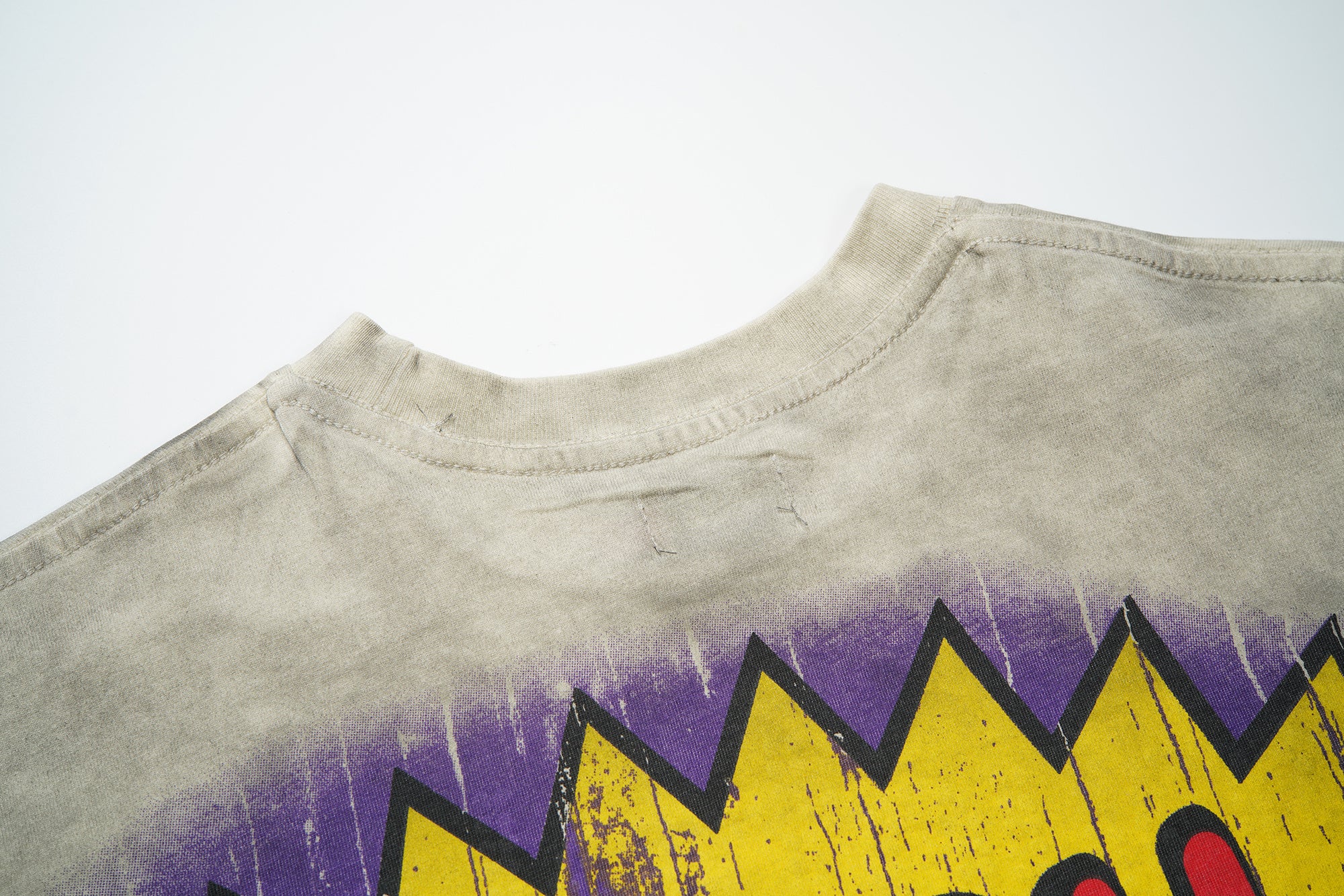 RoughPlay Cartoon Comic Graphic Distressed Sleeveless Tee Vintage Streetwear Tank Top