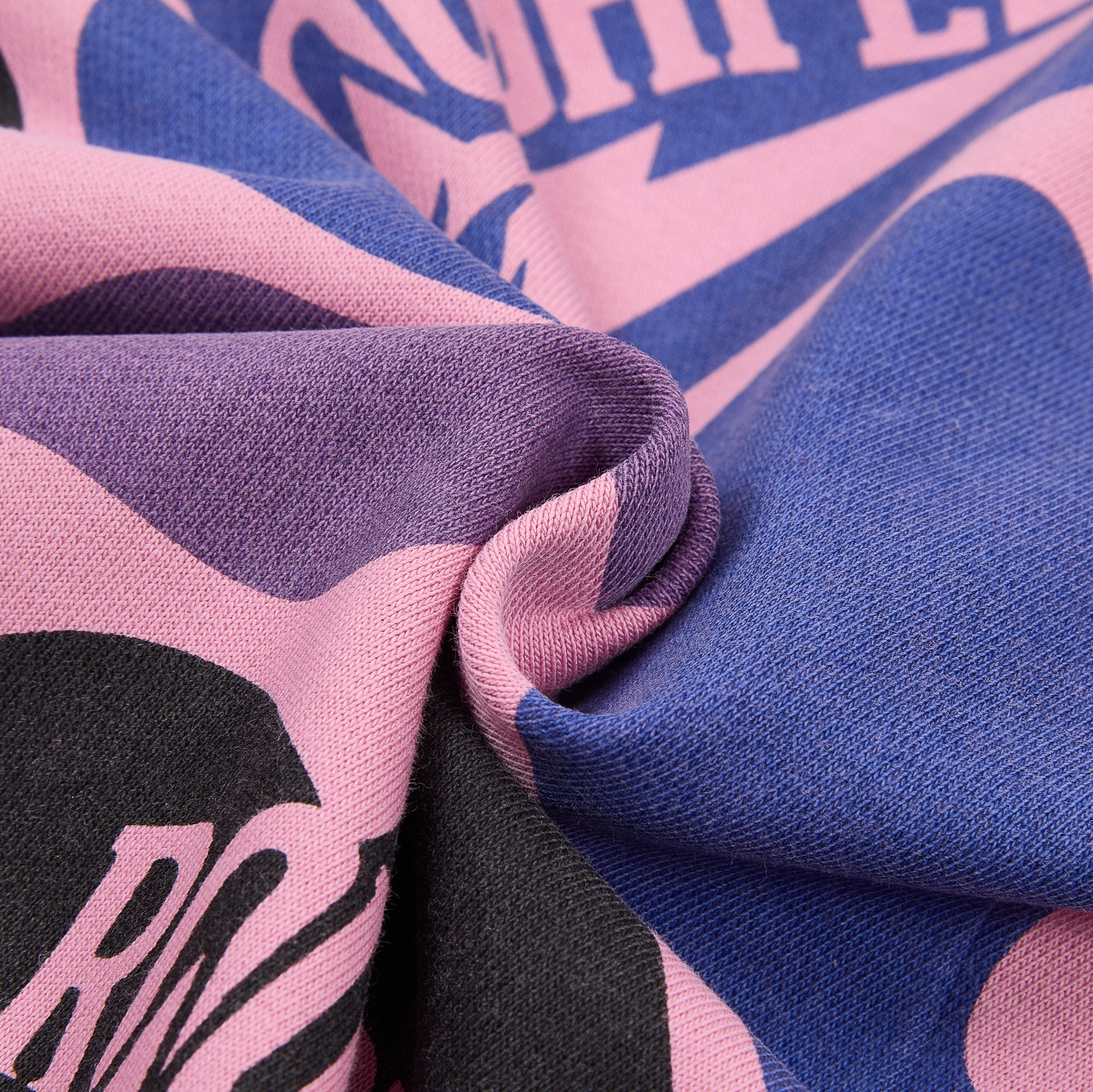 RoughPlay Pink Purple Camo Print Zip‑Up Vintage Hoodie