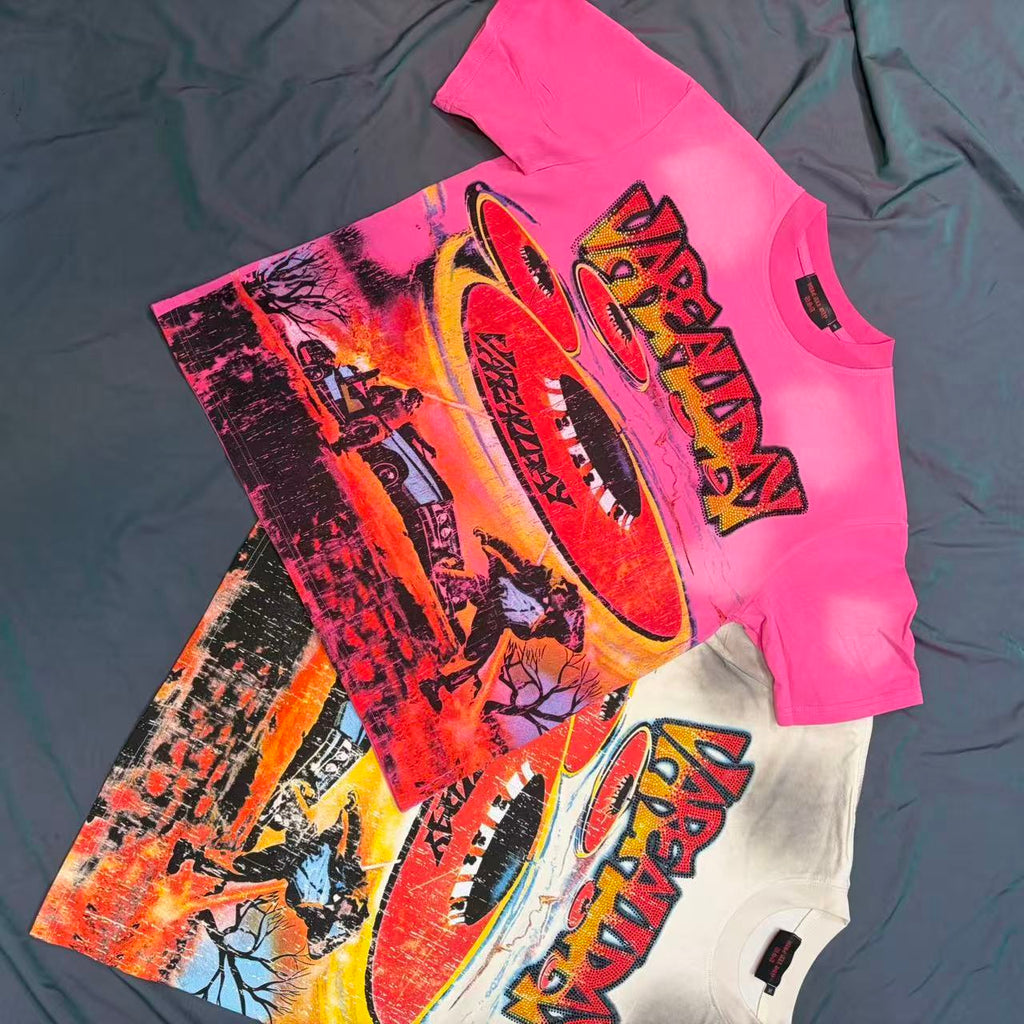 Vare All Day UFO Alien Western Desert Cropped T‑Shirt