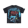 RoughPlay Gas Mask Figure Graphic Distressed Tee