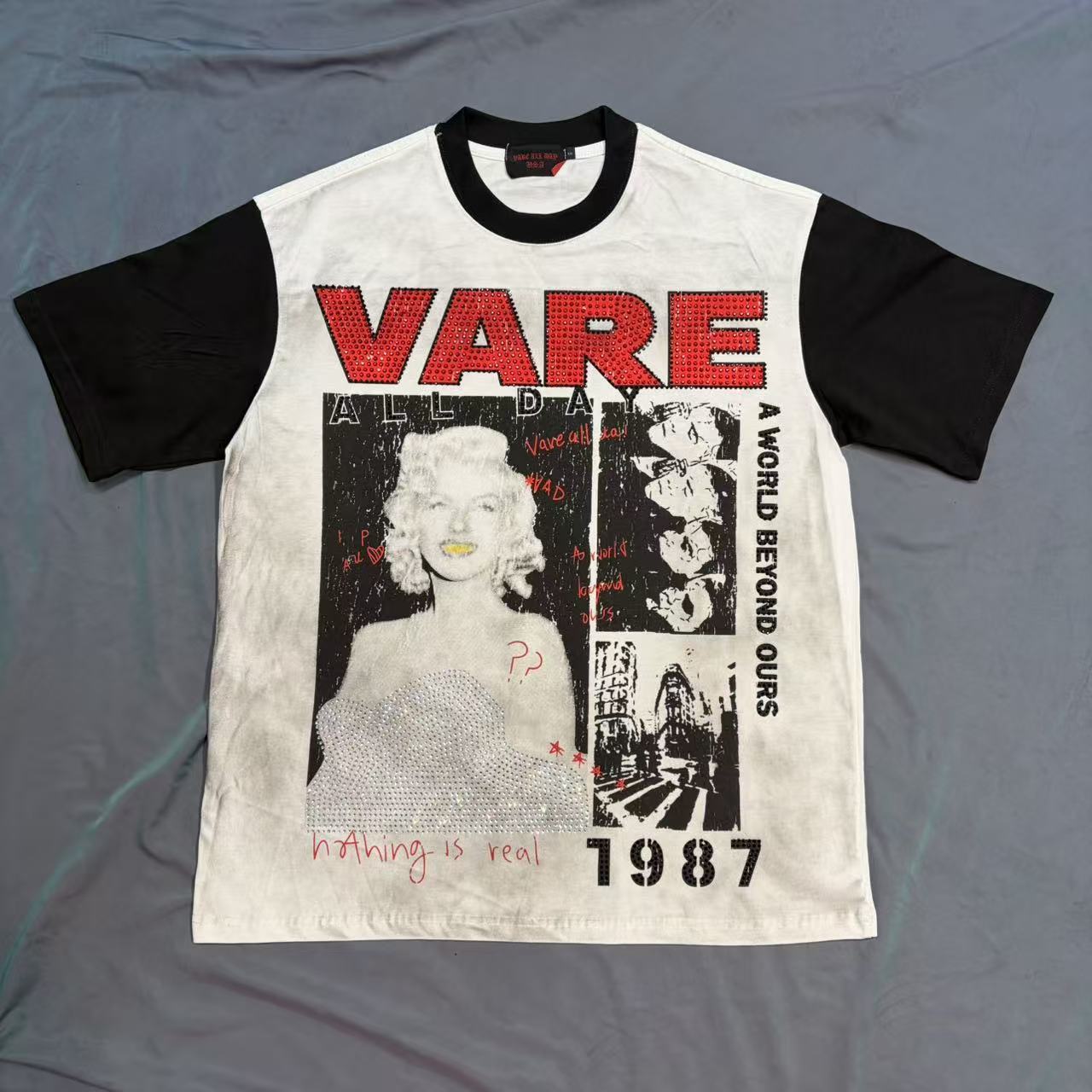 Vareallday Marilyn Monroe 1997 Vintage Ringer T‑Shirt