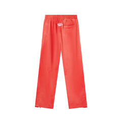 RoughPlay Red Double‑Side White Stripe Straight Leg Sweatpants