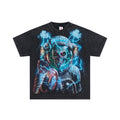 DUAA Skeleton Astronaut Lightning Electric Graphic Short Sleeve Tee