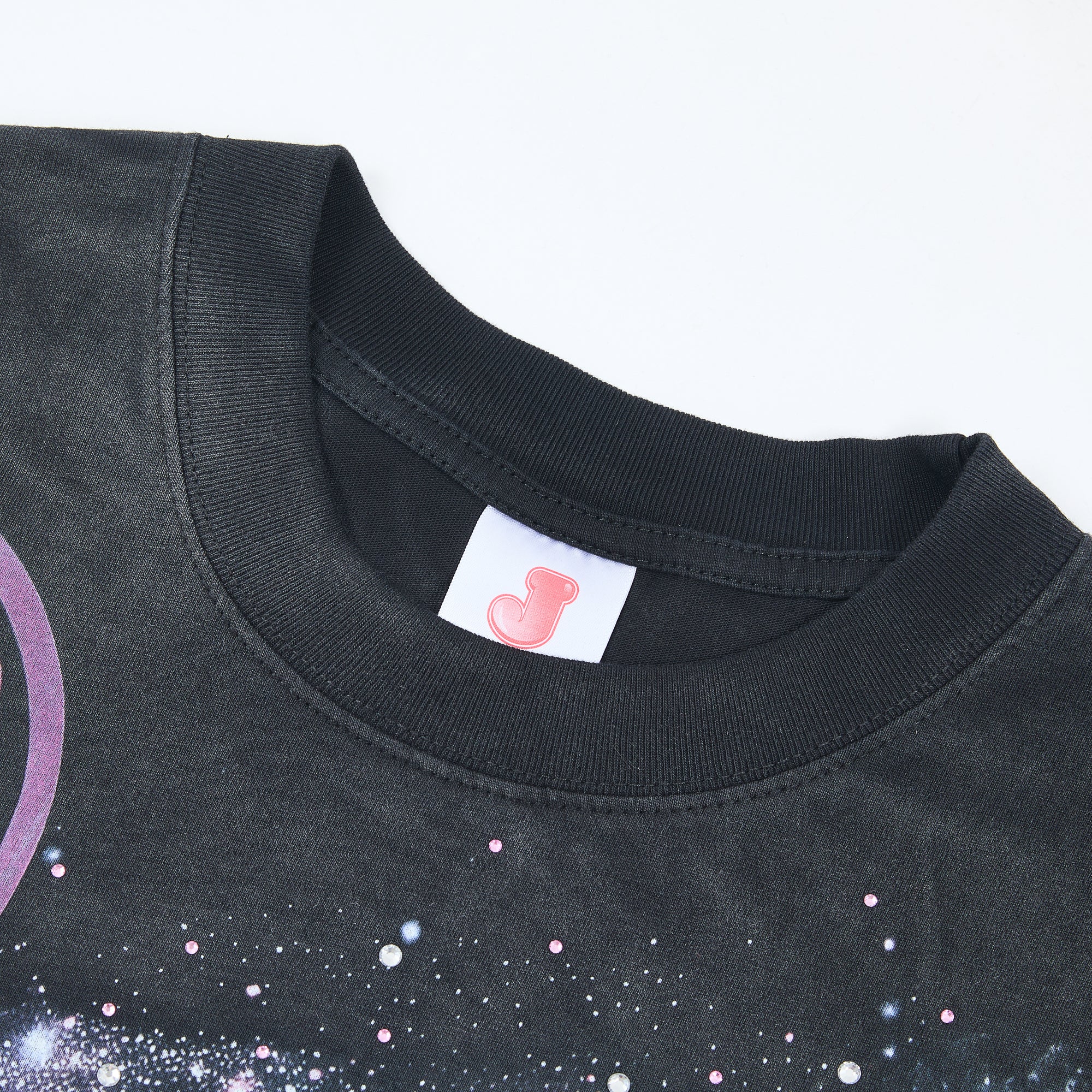 DUAA VR Hooded Man Cosmic Smoke Graphic Short Sleeve Tee