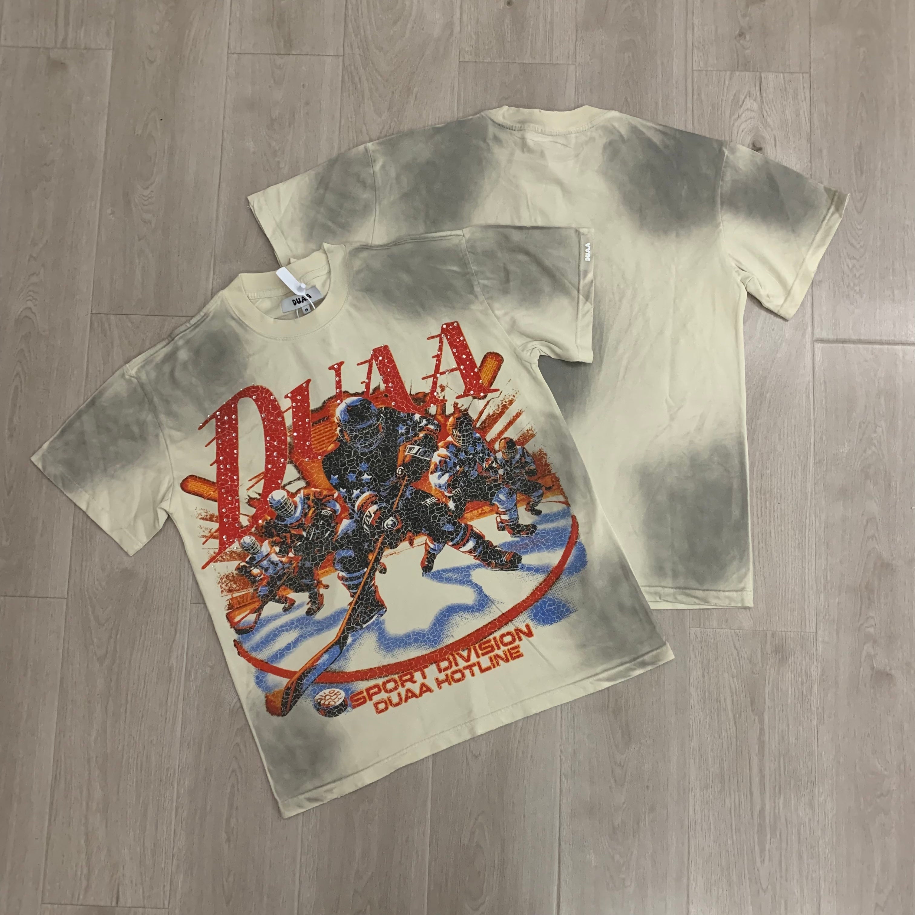 DUAA Sport Division Vintage Hockey Graphic T‑Shirt