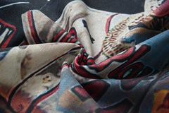 RoughPlay Skeleton Baseball Player Graphic Distressed Short‑Sleeve Tee Vintage Streetwear T‑Shirt
