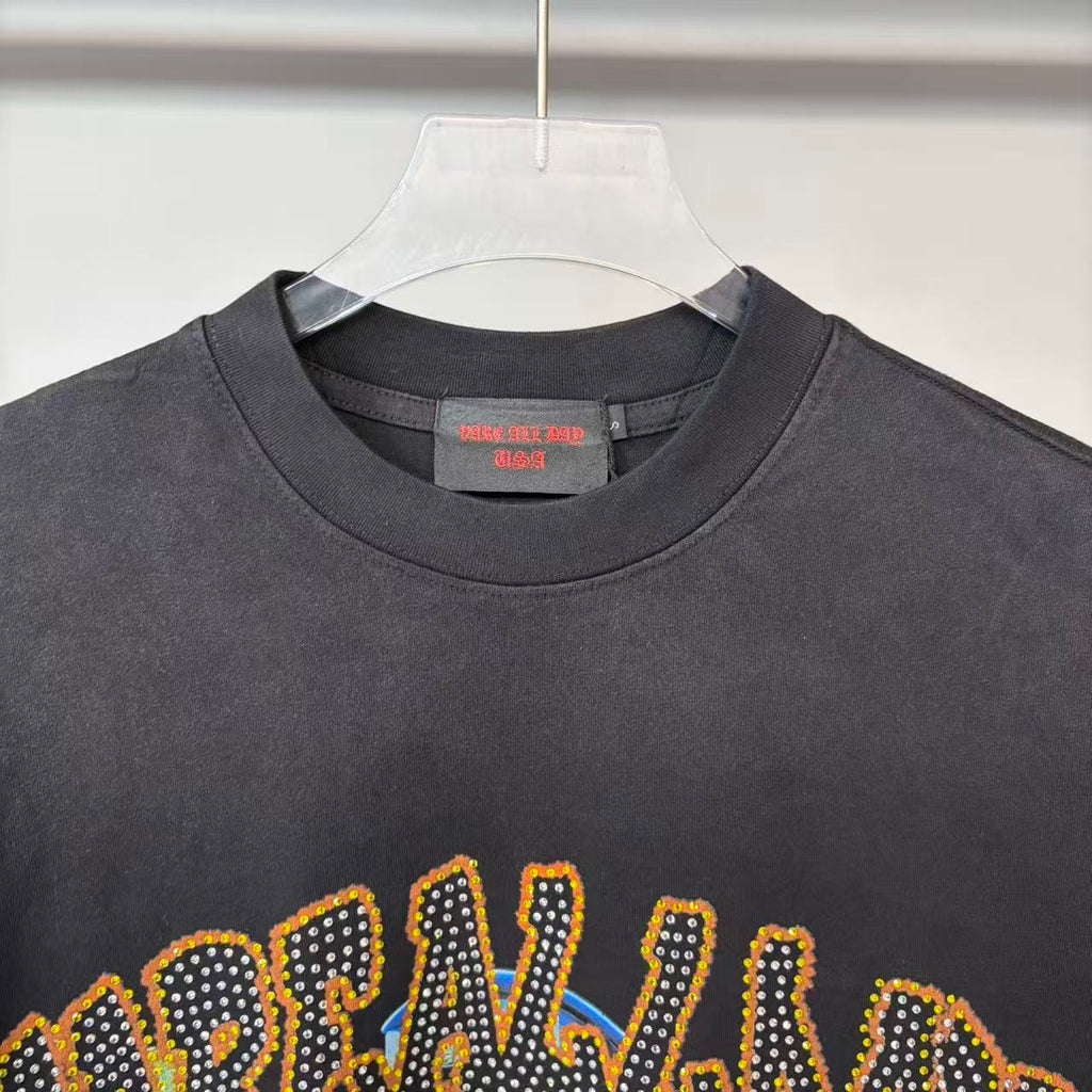 Varecallay Skull Cowboy Western Cropped T‑Shirt