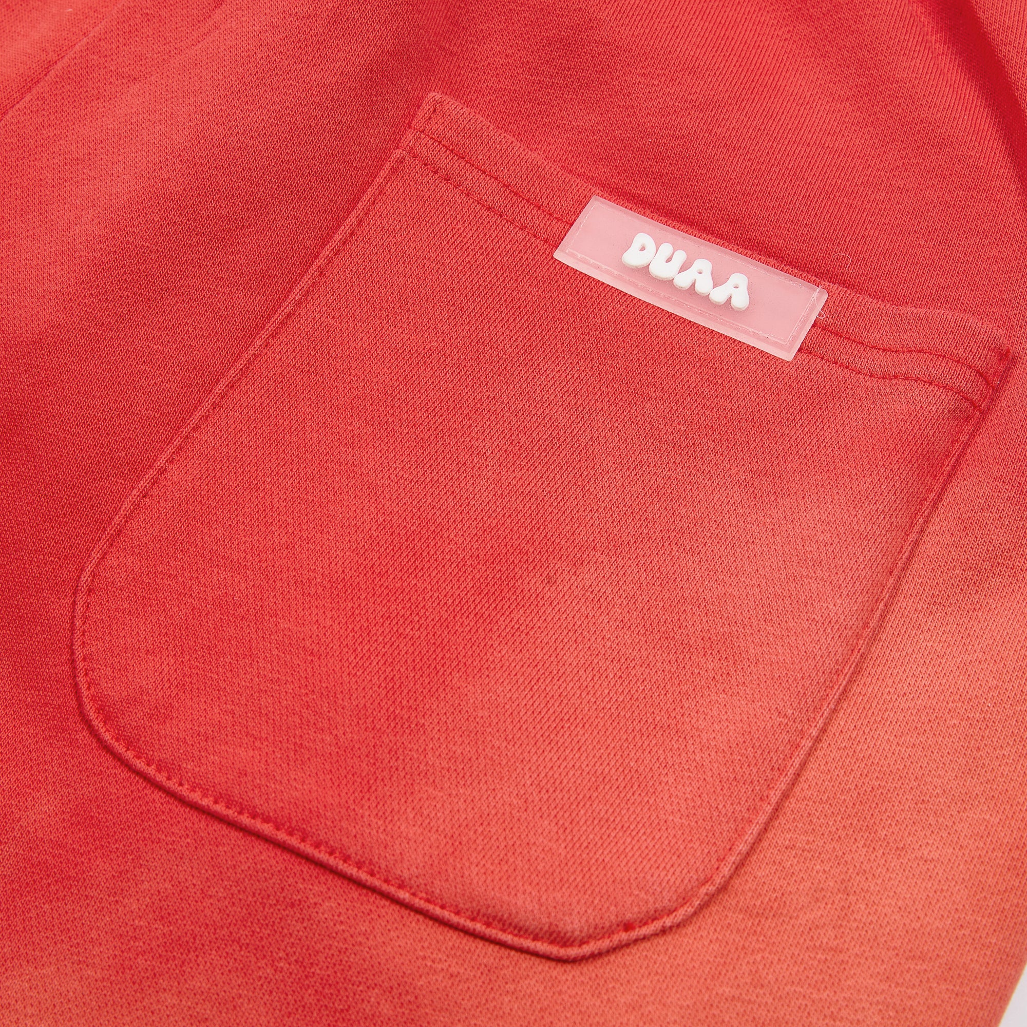 Red Gradient Letter Dice Graphic Wide Leg Pants