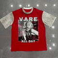 Vareallday Marilyn Monroe Vintage Ringer T‑Shirt