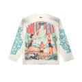 RoughPlay Desert UFO Vintage Graphic Distressed Long Sleeve Tee