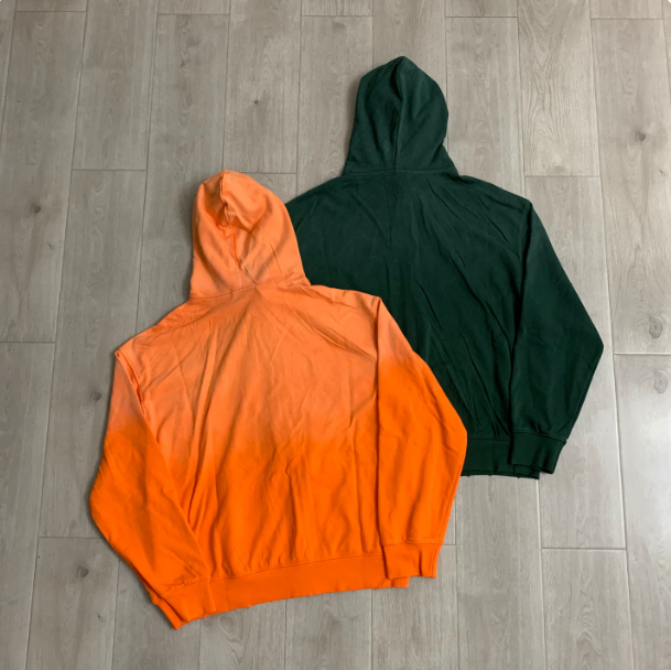 DUAA Orange Studded Varsity Hoodie