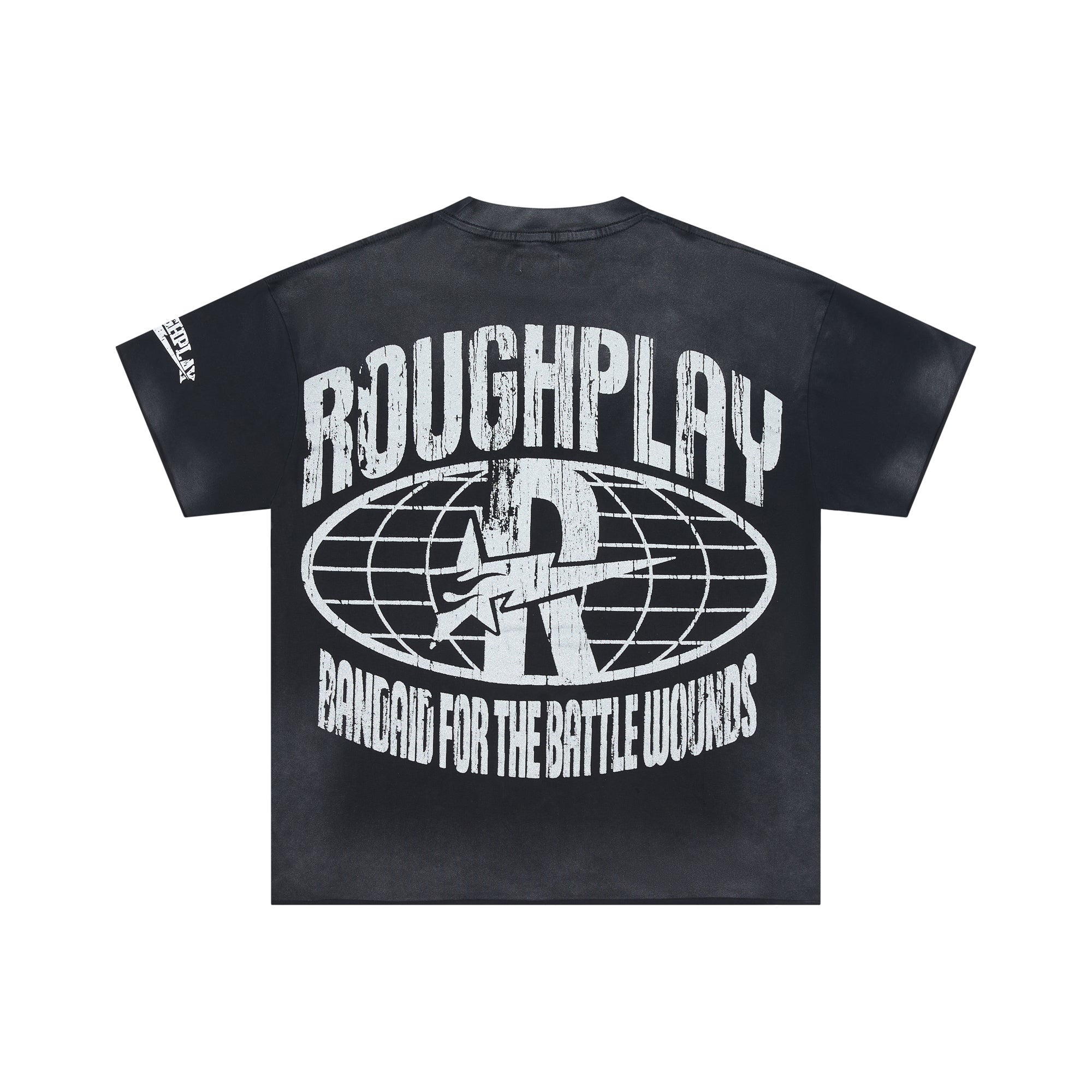 RoughPlay Gas Mask Figure Graphic Distressed Tee