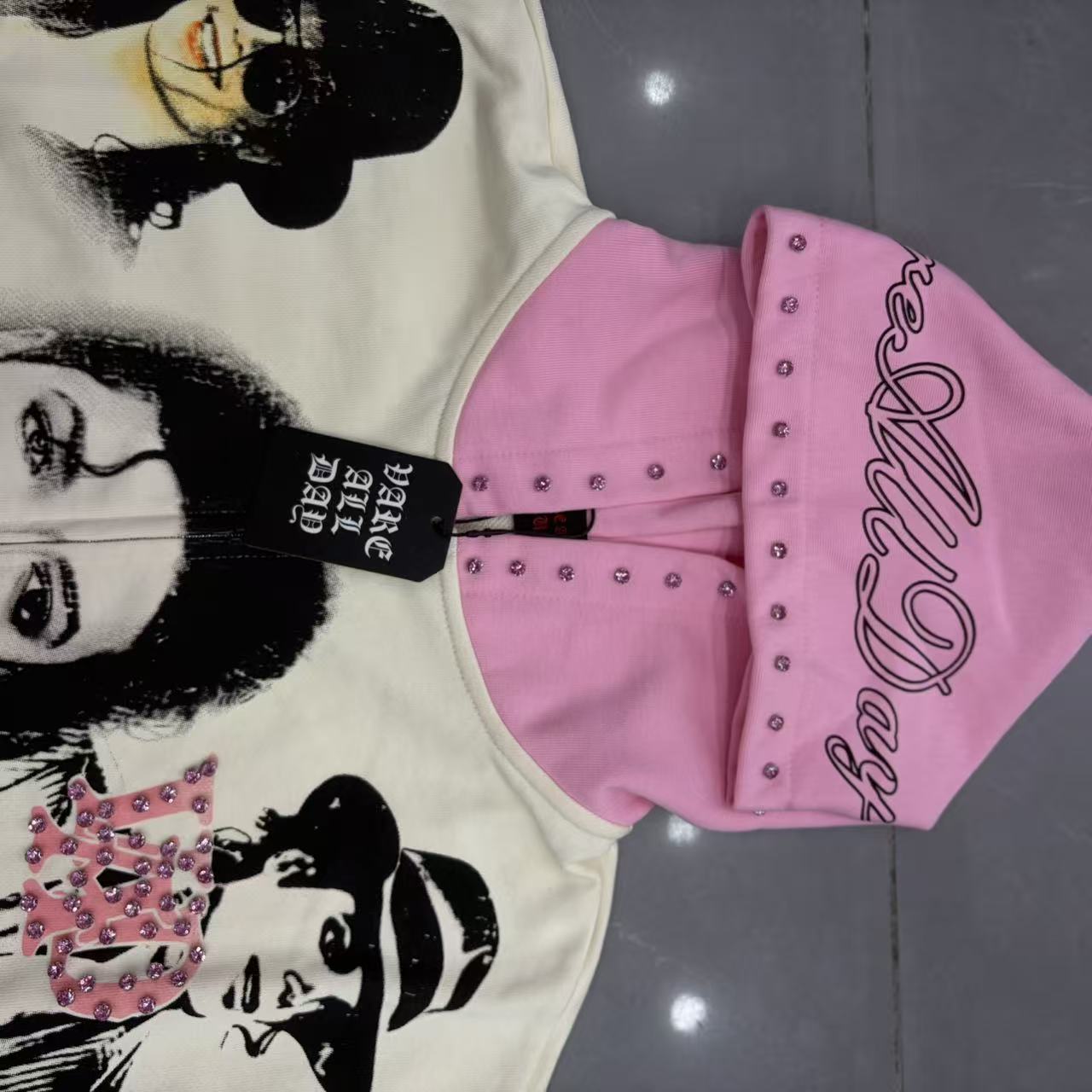Vareallday Michael Jackson King of Pop Graphic Zip Up Hoodie