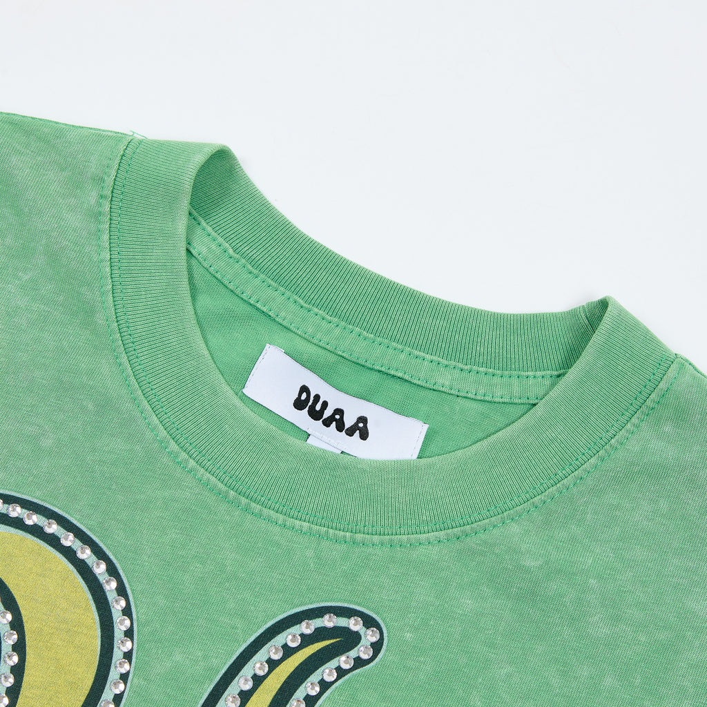 DUAA Baseball Tropical Scenery Graphic Short Sleeve Tee