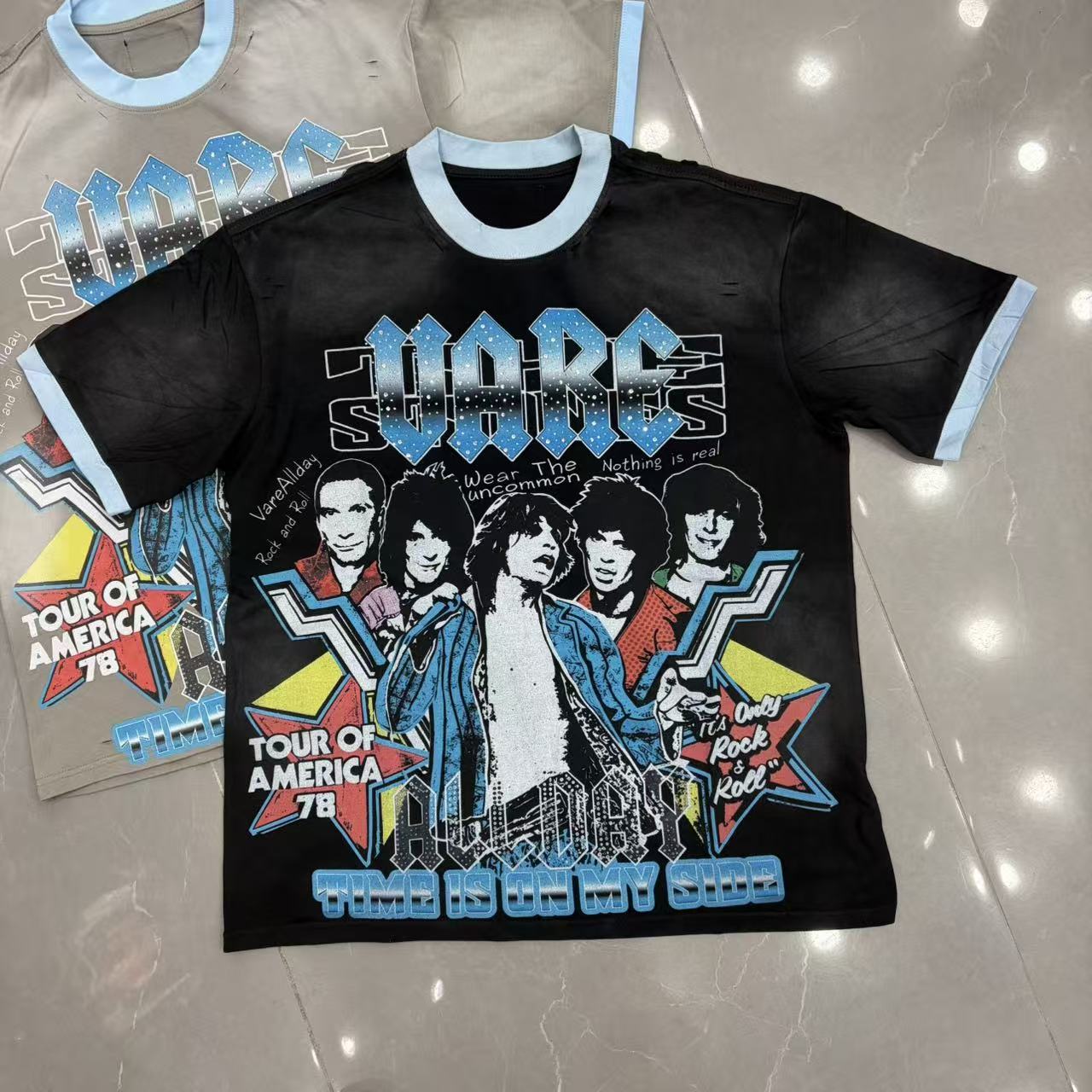 Vareallday Vintage Rock Band Tour Ringer T‑Shirt