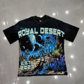 Royal Desert Astronaut Space Vintage Graphic T‑Shirt