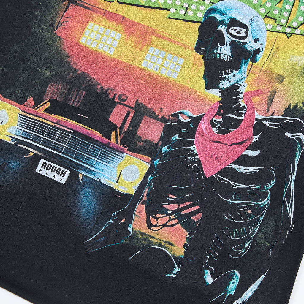 RoughPlay Skeleton Vintage Car Graphic Tee