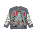 RoughPlay Desert UFO Retro Graphic Distressed Long Sleeve Tee