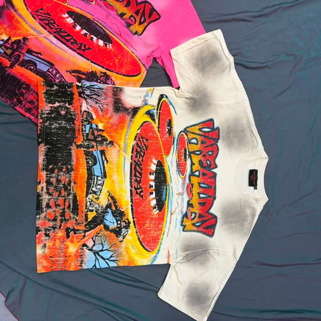 Vare All Day UFO Western Desert Vintage Washed Cropped T‑Shirt