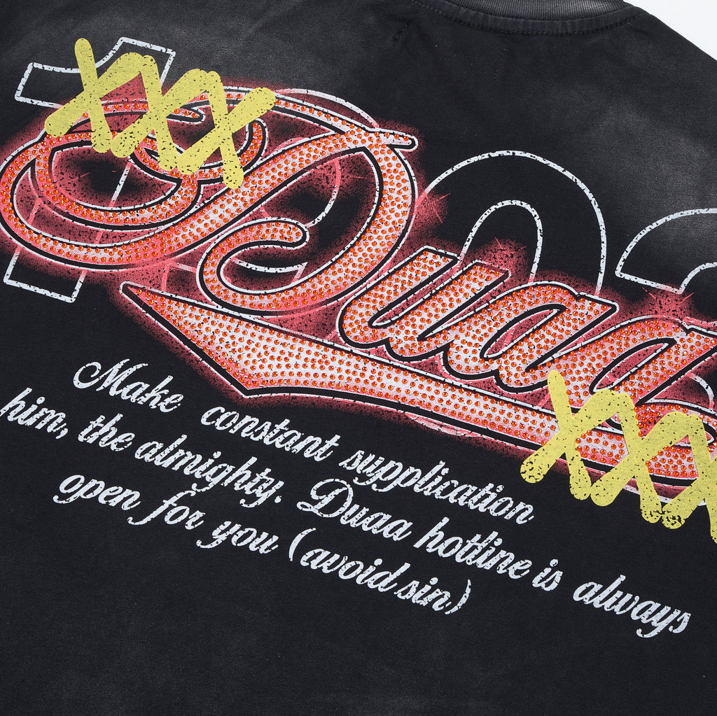DUAA 8‑Ball Poker Fire Vintage Graphic T‑Shirt