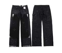 Gallery Dept. Black Reworked Cargo Denim