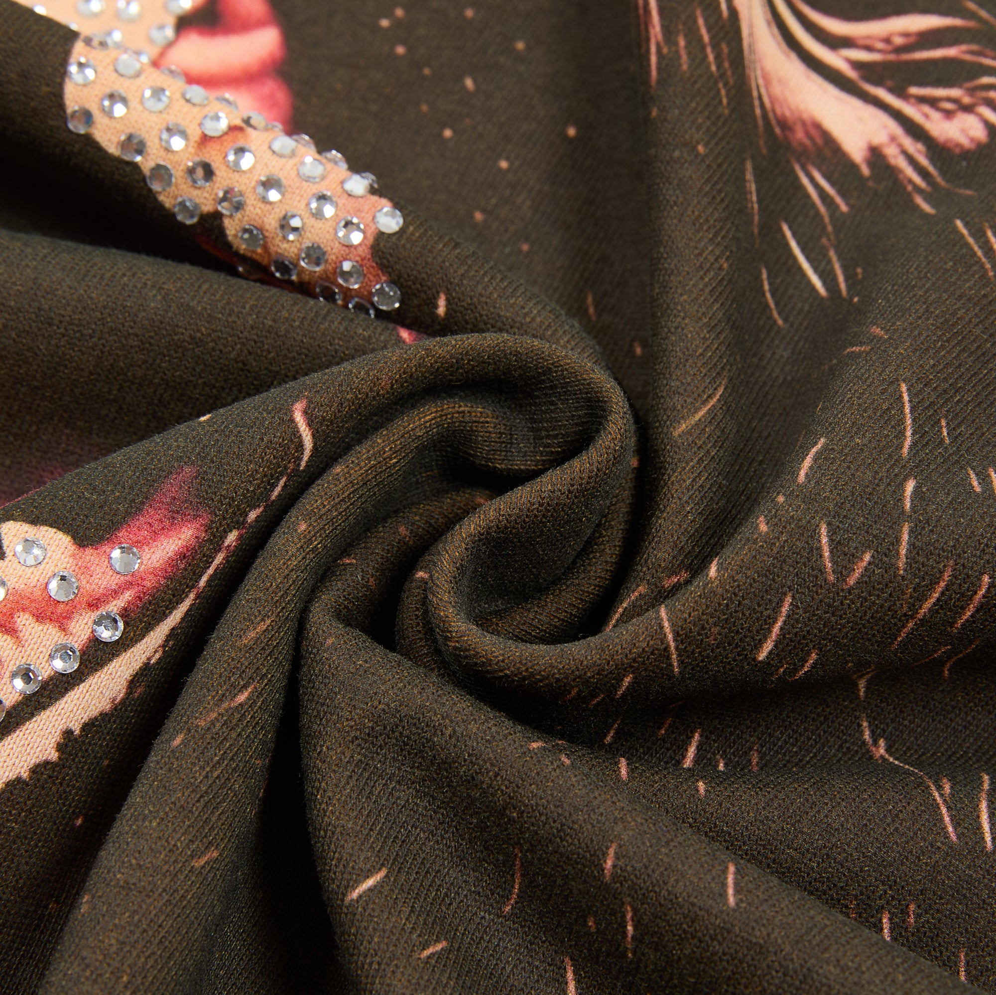 DUAA Gorilla Spiked‑Chain Graphic Short Sleeve Tee