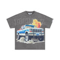 DUAA Vintage Pickup Truck Fire Graphic Oversized T‑Shirt