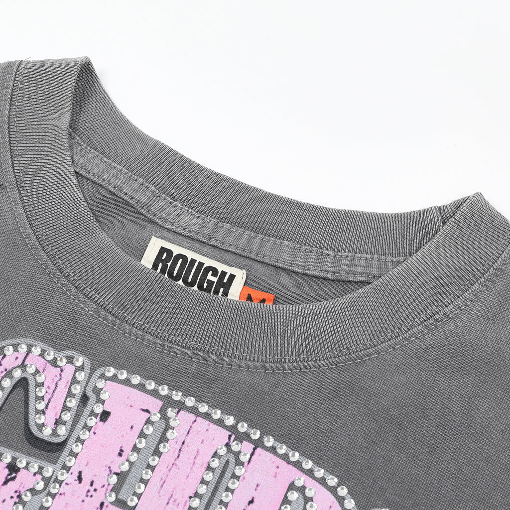 RoughPlay Skeleton Eyeball Graphic Distressed Long Sleeve Tee