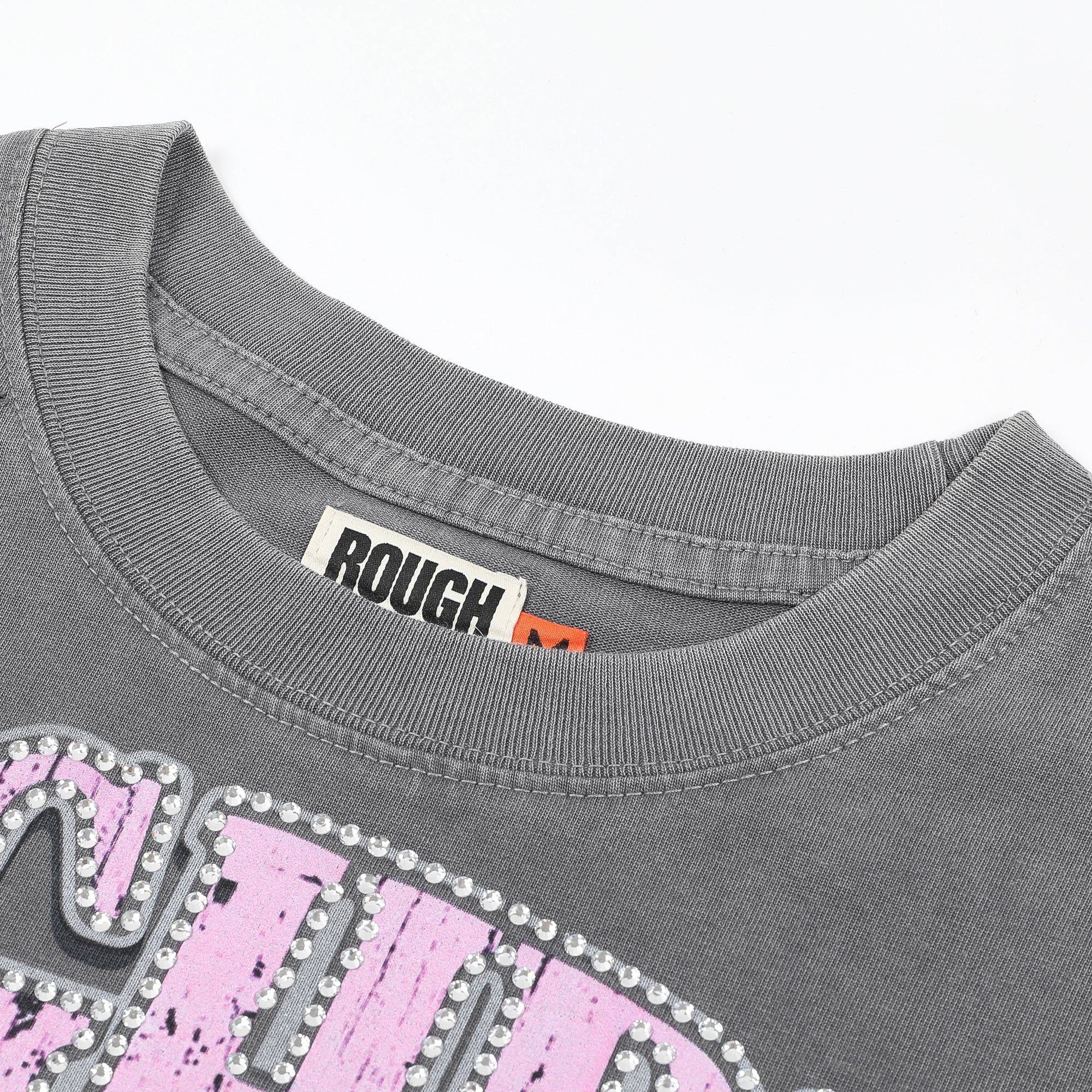 RoughPlay Skeleton Eyeball Graphic Distressed Long Sleeve Tee