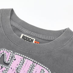 RoughPlay Skeleton Eyeball Graphic Distressed Long Sleeve Tee